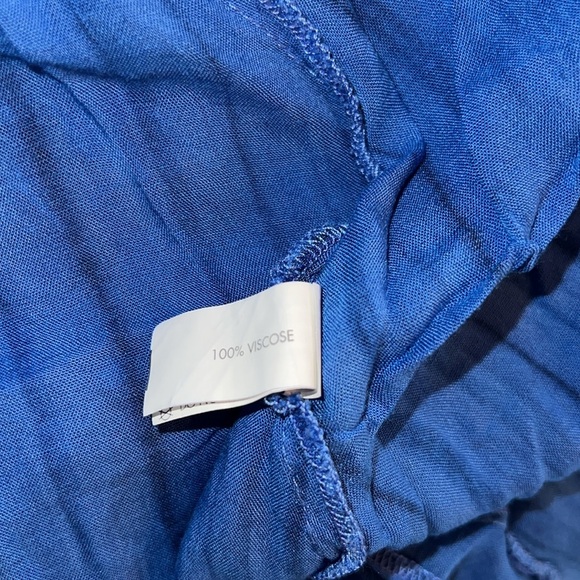 Poupette St Barth Blue Stripe Midi Dress Size S - Picture 7 of 7